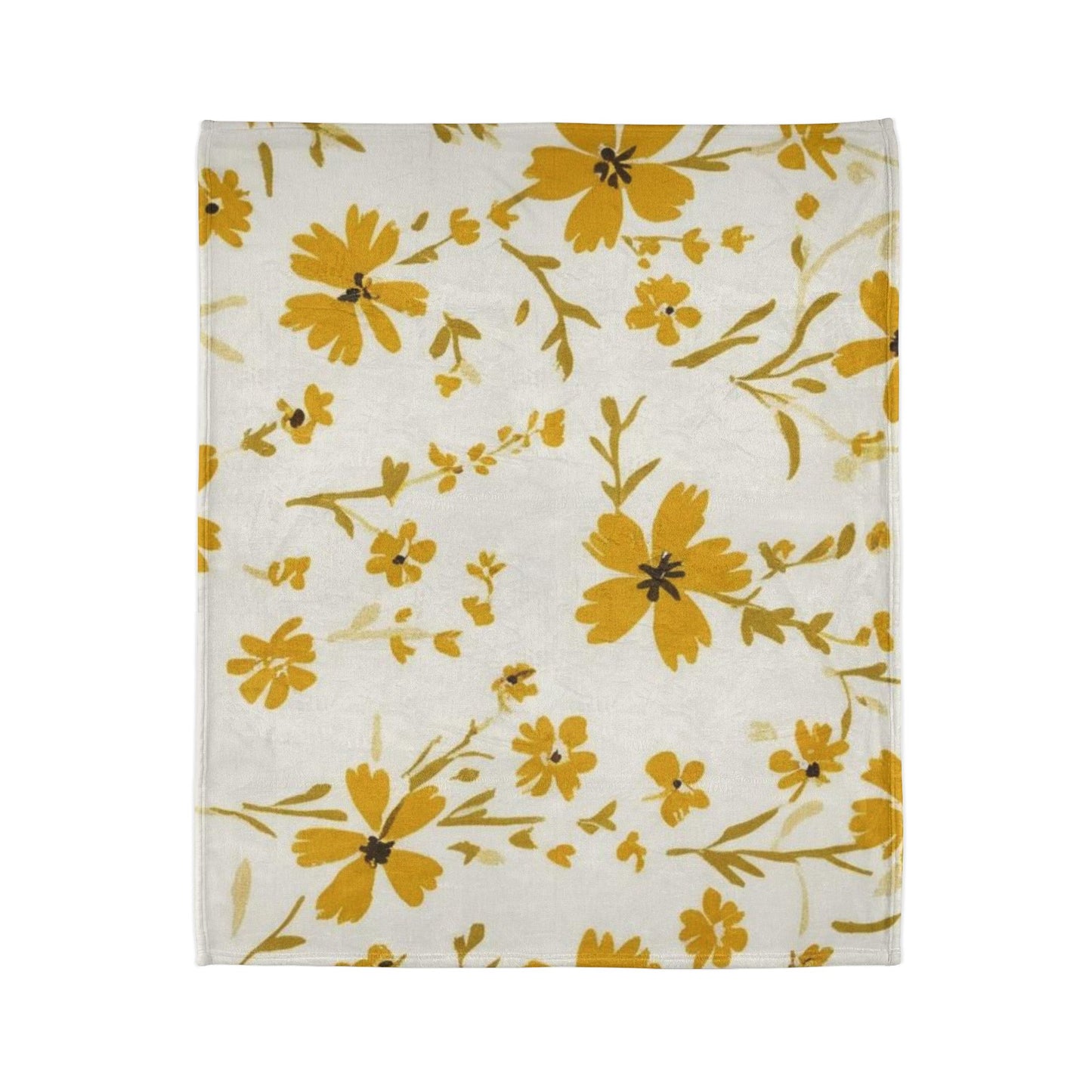Cozy Floral Polyester Blanket - Soft Throw for Home Decor