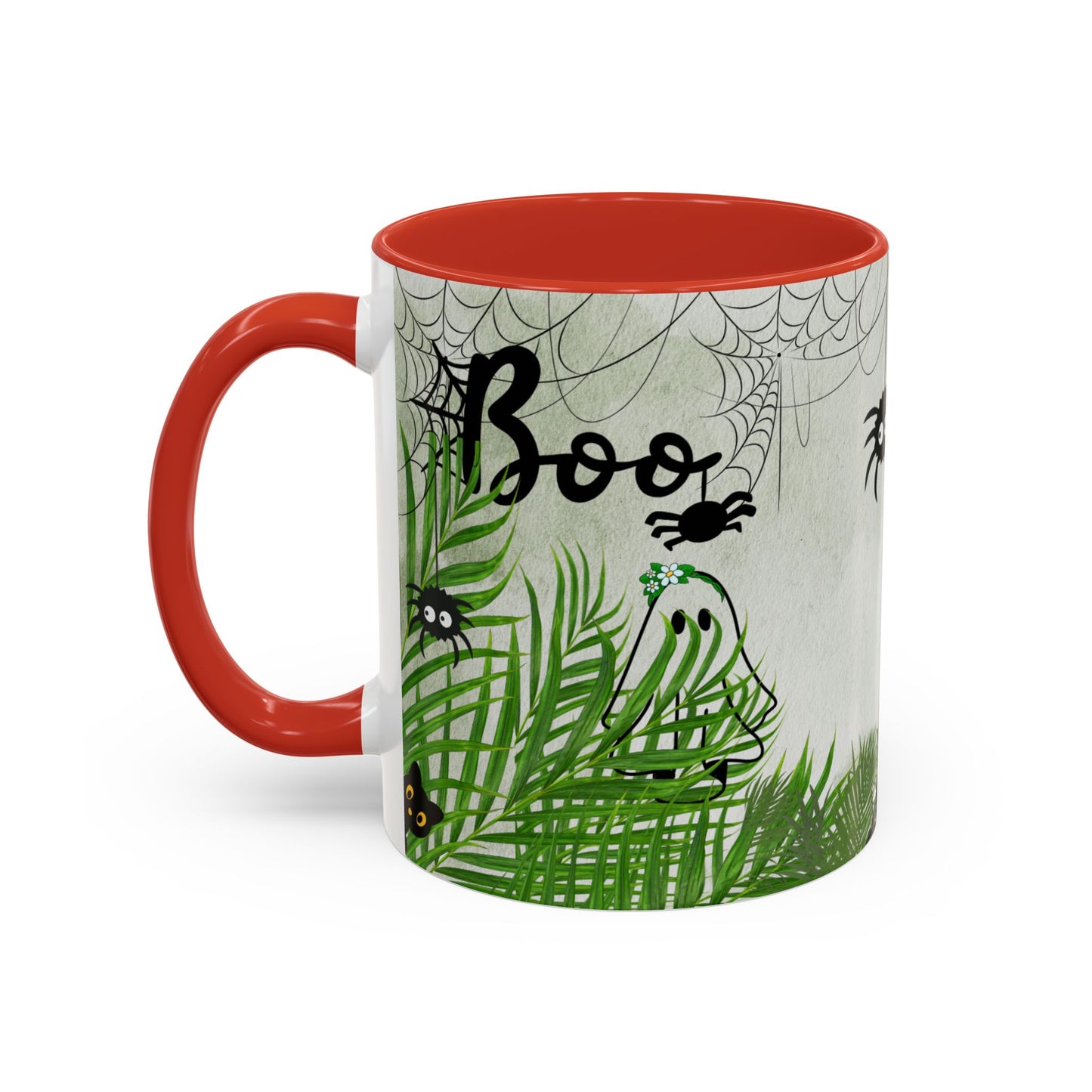 Spider Web Accent Coffee Mug | Halloween Decor, Gift for Creepy Coffee Lovers, Unique Kitchenware, Spooky Mug for Fall