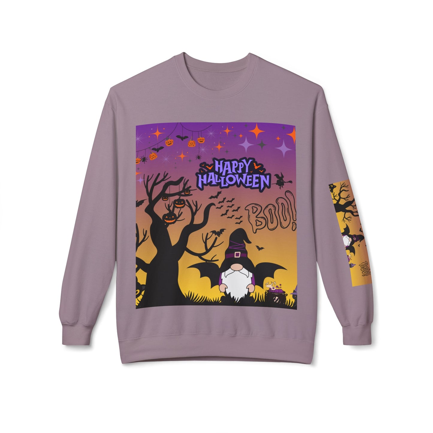 Halloween Crewneck Sweatshirt, Unisex Fleece Top, Funny Fall Apparel, Spooky Season Sweater, Cozy Halloween Outfit, Gift for Her/Him