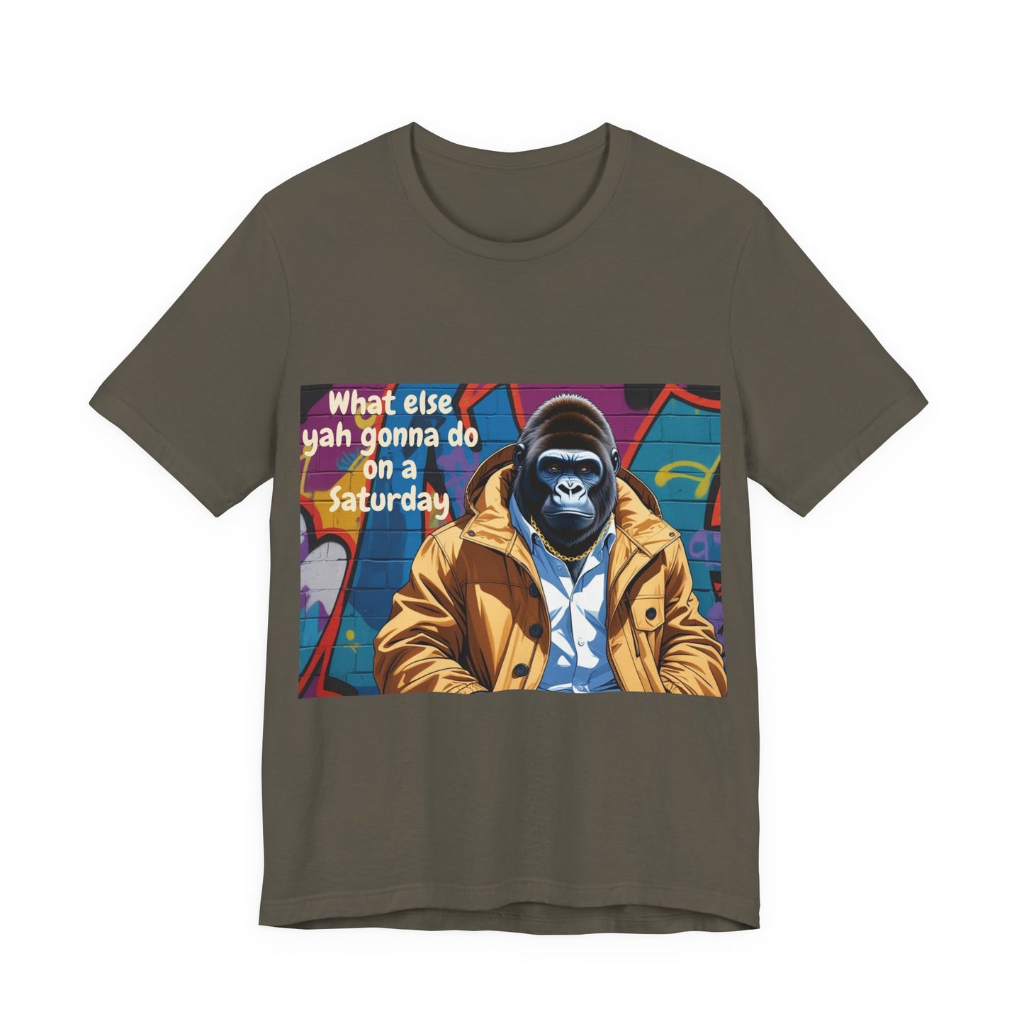 Urban Gorilla Tee - Weekend Vibes, Funny Graphic Shirt, Casual Style, Gift for Him/Her, Skate and Streetwear Fashion