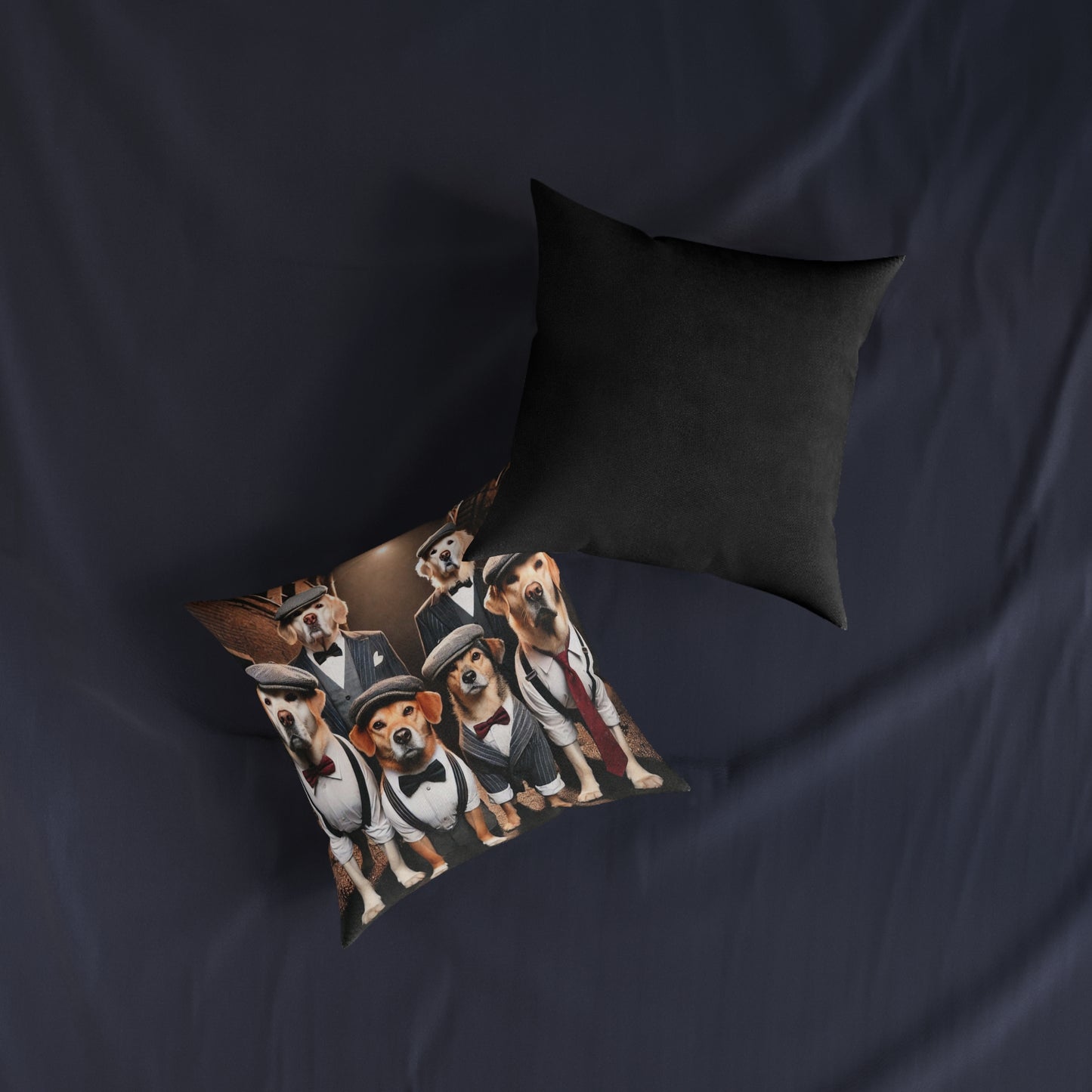 Elegant Dog Themed Square Pillow - Perfect for Pet Lovers & Home Decor