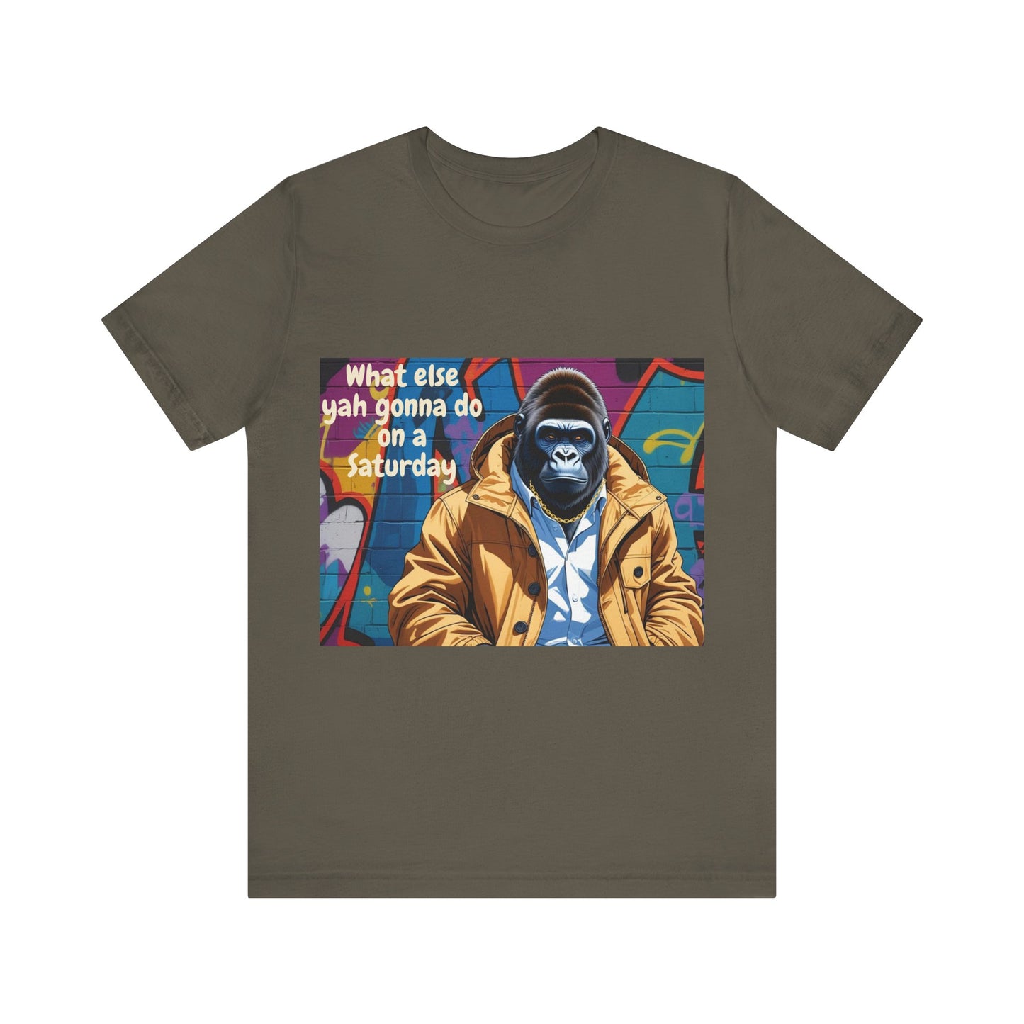 Urban Gorilla Tee - Weekend Vibes, Funny Graphic Shirt, Casual Style, Gift for Him/Her, Skate and Streetwear Fashion