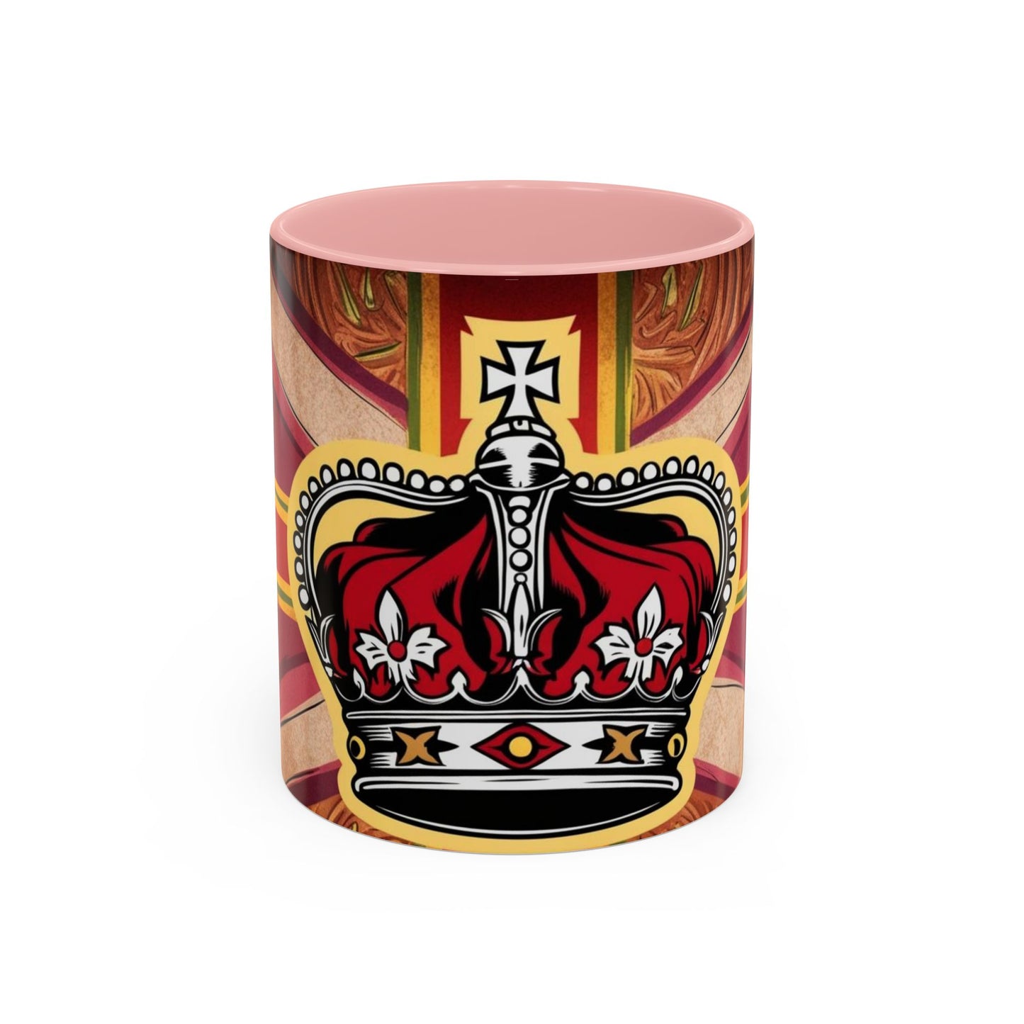 Crown Accent Coffee Mug: Royal Decor, Gift for Coffee Lovers, Unique Mug for Home, Office, Birthdays, Special Occasions, Artful Design