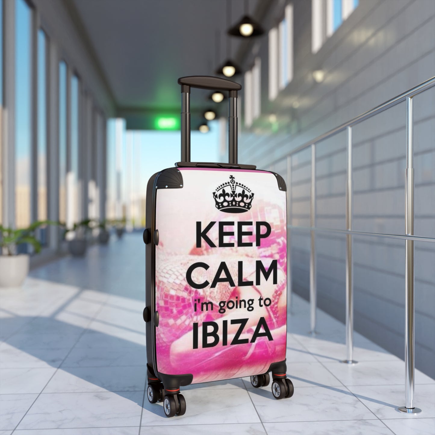 Keep Calm Ibiza Suitcase - Stylish Travel Luggage for Vacation Getaways