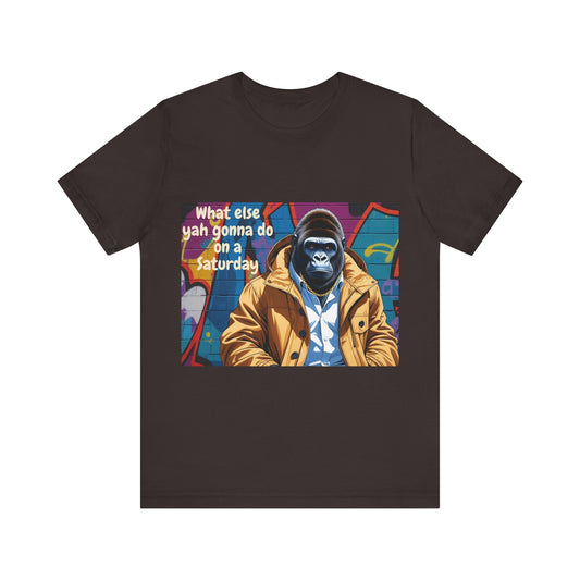 Urban Gorilla Tee - Weekend Vibes, Funny Graphic Shirt, Casual Style, Gift for Him/Her, Skate and Streetwear Fashion