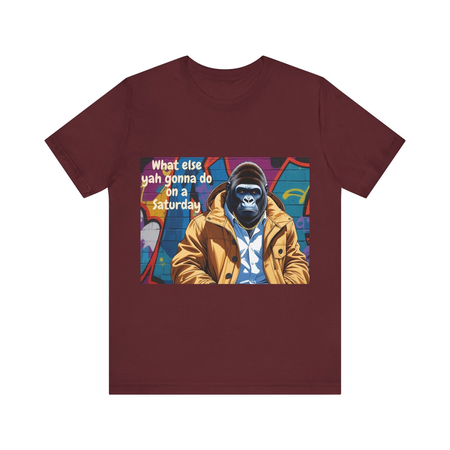 Urban Gorilla Tee - Weekend Vibes, Funny Graphic Shirt, Casual Style, Gift for Him/Her, Skate and Streetwear Fashion