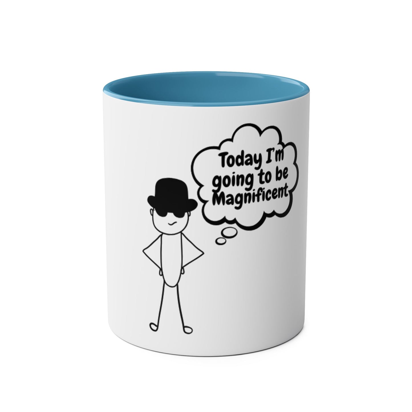 Motivational Two-Tone Coffee Mug, 11oz - Perfect for Daily Inspiration, Office Gift, Teacher Appreciation, Self-Care, Motivation