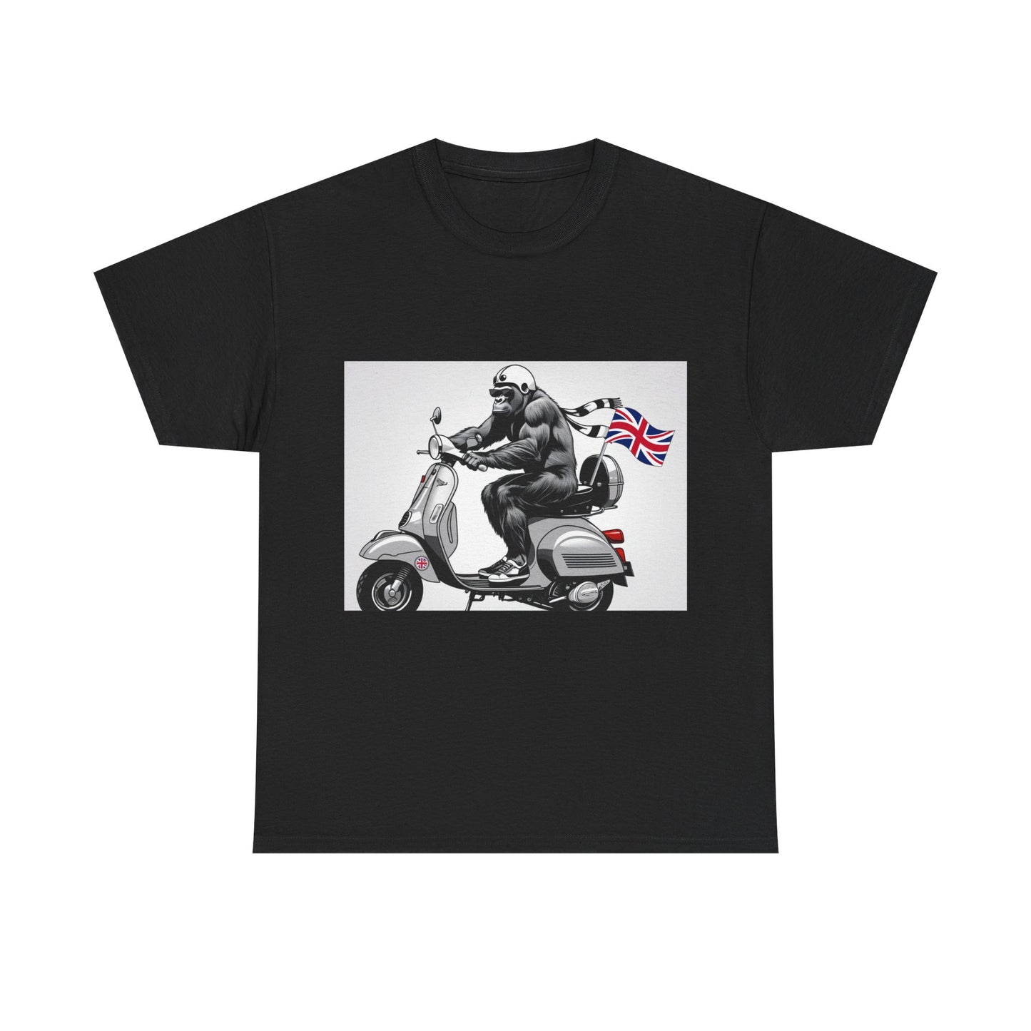 Cool Gorilla Scooter Tee, Unisex Graphic Tee, Fun Animal T-Shirt, Unique Gift for Him, Casual Summer Shirt, Motorcycle Enthusiast Apparel