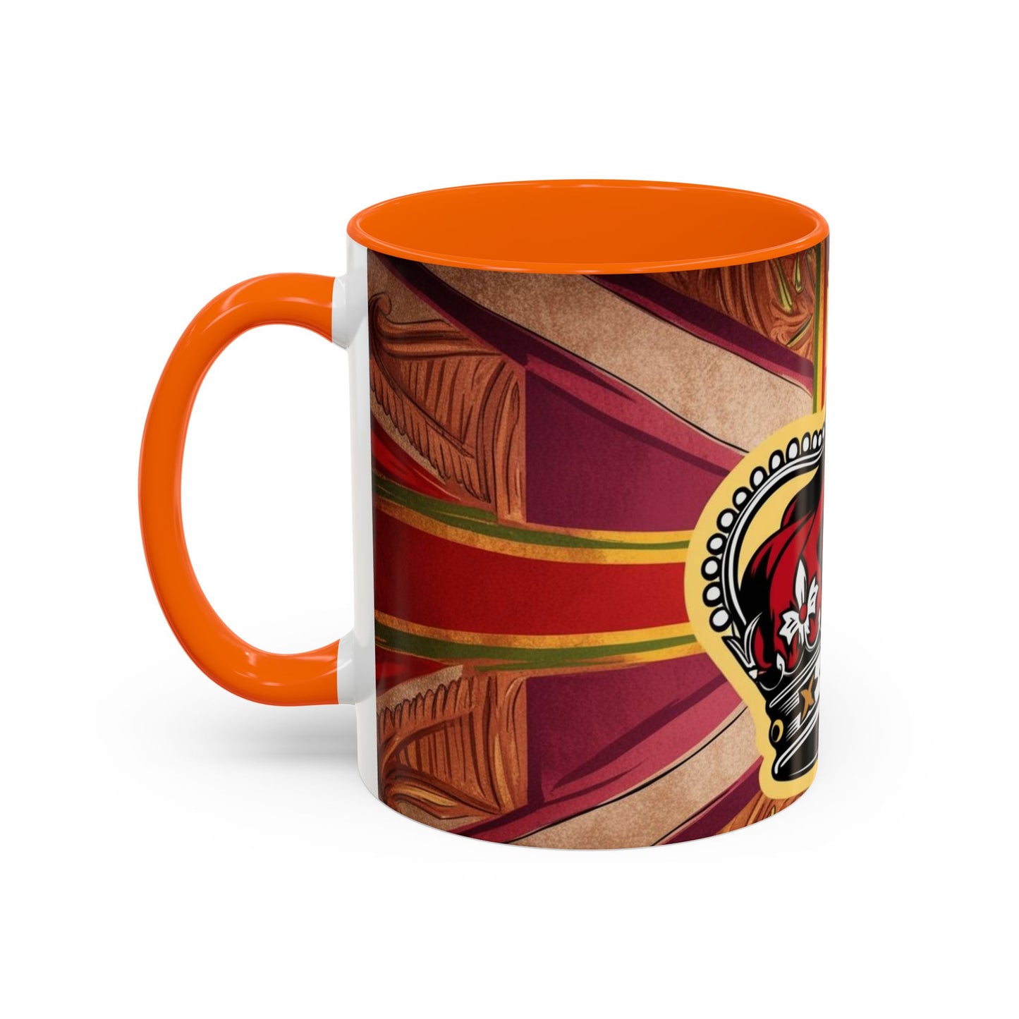 Crown Accent Coffee Mug: Royal Decor, Gift for Coffee Lovers, Unique Mug for Home, Office, Birthdays, Special Occasions, Artful Design