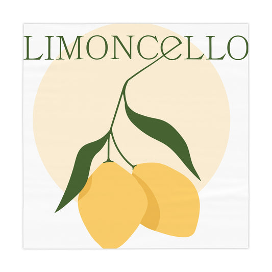 Limoncello Tablecloth - Fresh Lemon Design for Entertaining and Dining