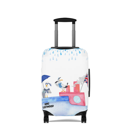 Whimsical Luggage Cover - Travel Accessory for Adventurers, Gift for Wanderlust Lovers, Unique Baggage Protector for Vacations