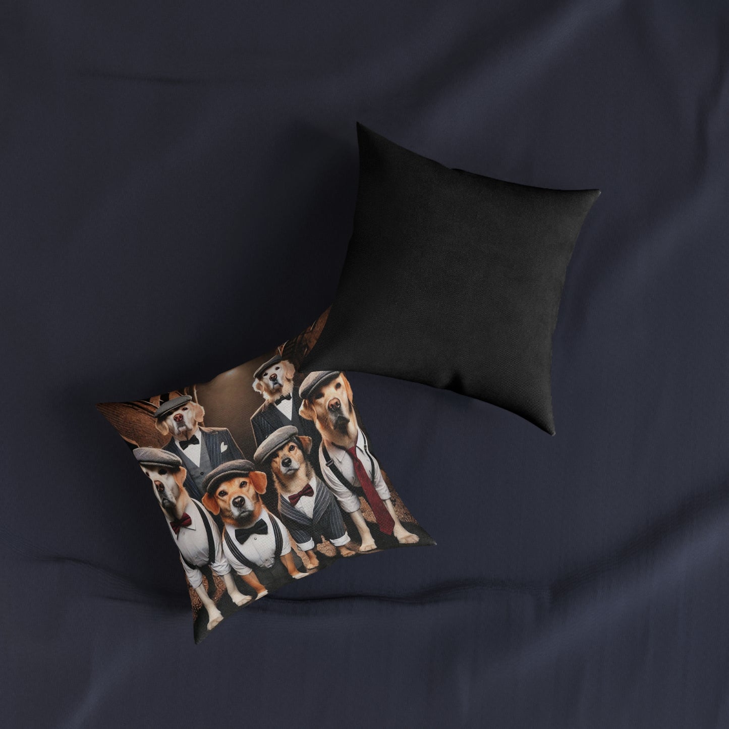 Elegant Dog Themed Square Pillow - Perfect for Pet Lovers & Home Decor