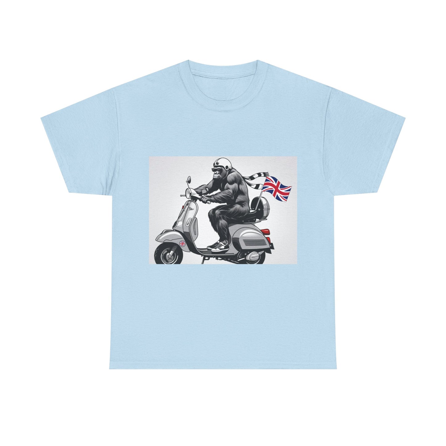 Cool Gorilla Scooter Tee, Unisex Graphic Tee, Fun Animal T-Shirt, Unique Gift for Him, Casual Summer Shirt, Motorcycle Enthusiast Apparel