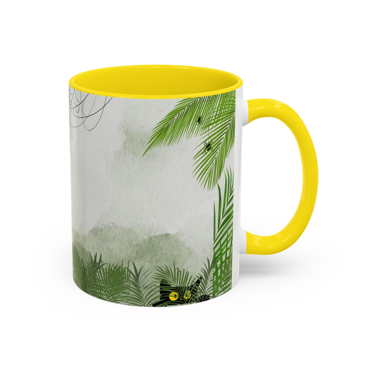 Spider Web Accent Coffee Mug | Halloween Decor, Gift for Creepy Coffee Lovers, Unique Kitchenware, Spooky Mug for Fall