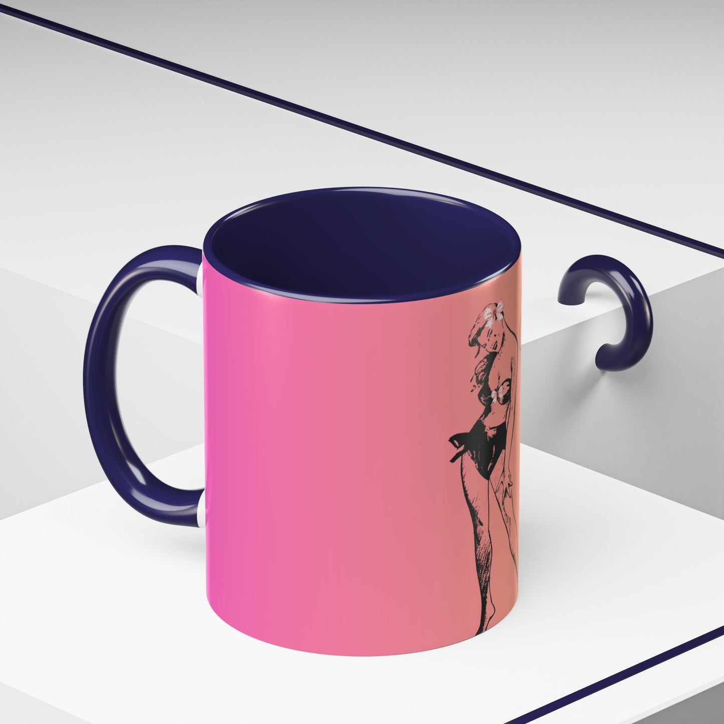 Vibrant Accent Coffee Mug - Island Girl Design, Perfect for Beach Lovers, Gift for Any Occasion, Unique Home Decor, Summer Vibes, [...]