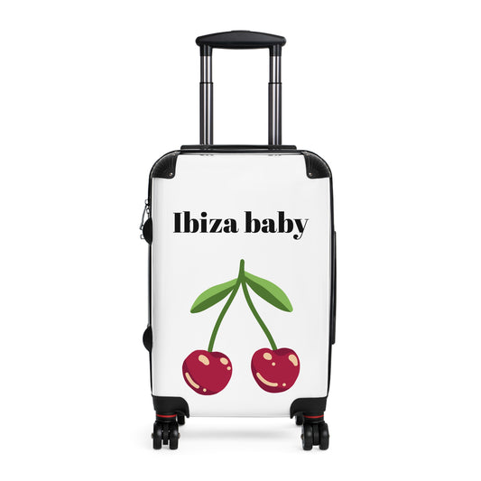 Stylish Cherry Print Suitcase - Perfect for Travel & Ibiza Adventures!