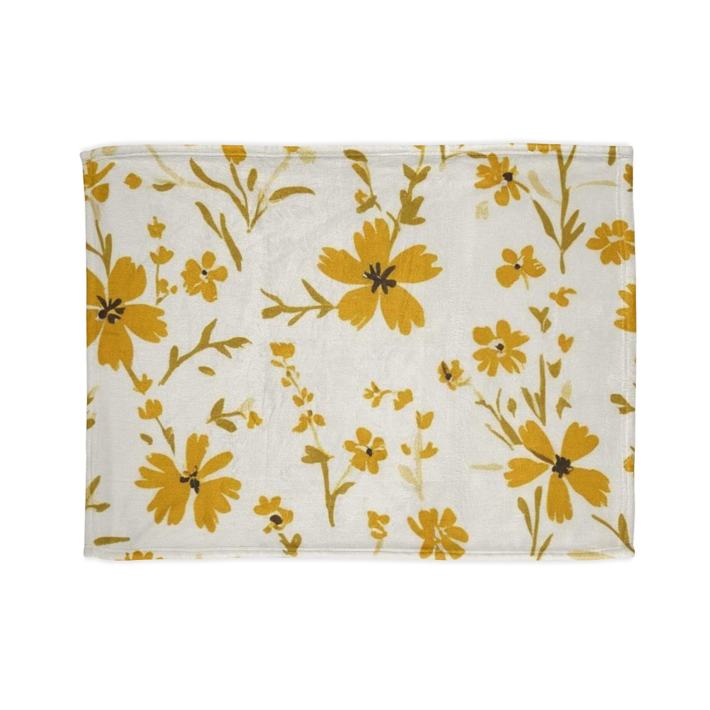 Cozy Floral Polyester Blanket - Soft Throw for Home Decor