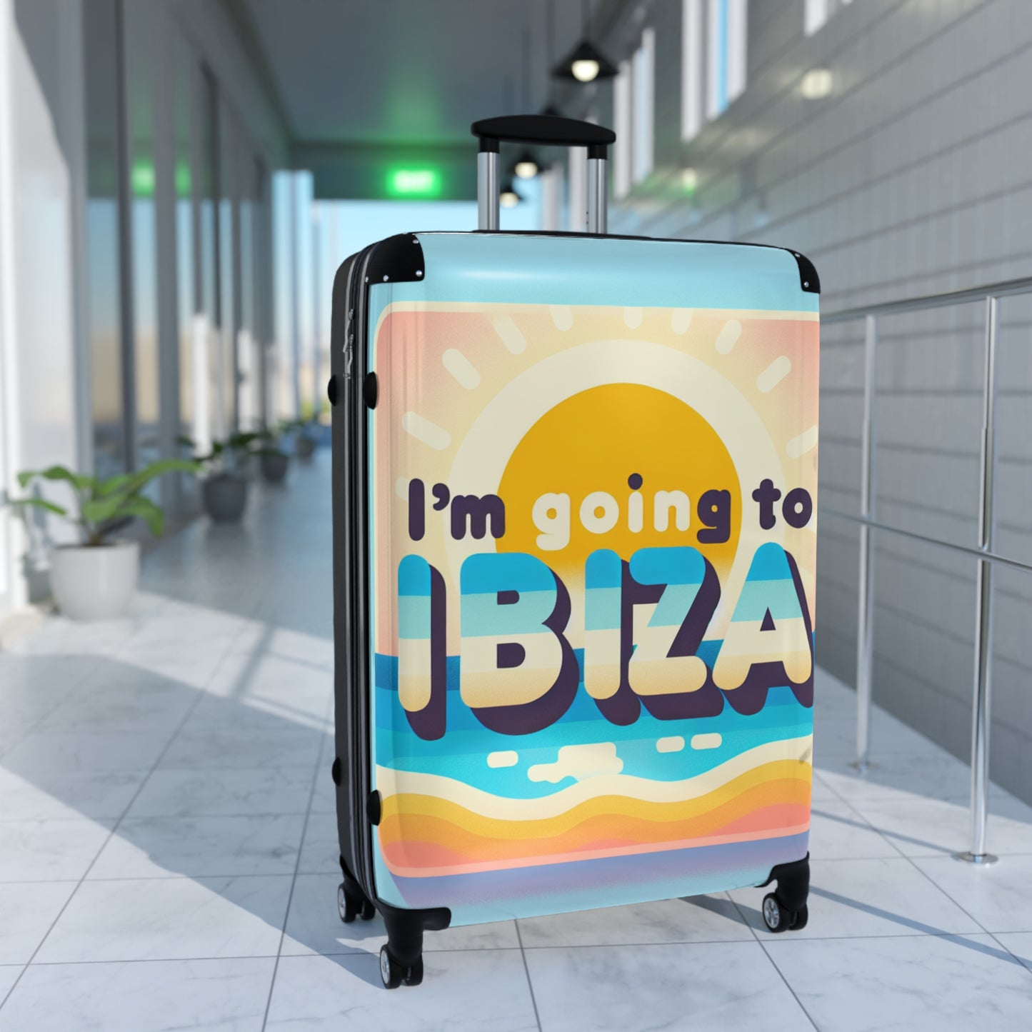 Colorful Ibiza Suitcase – Perfect for Travelers