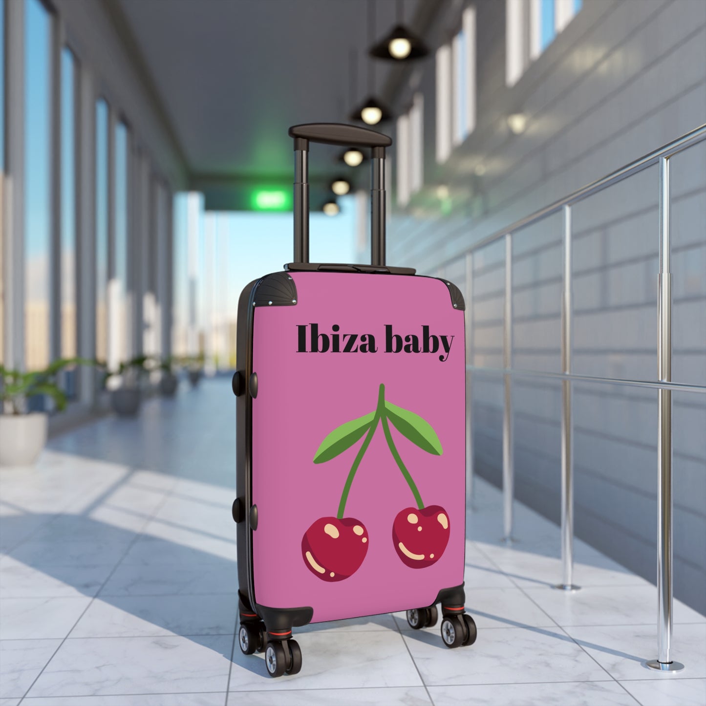 Ibiza Baby Cherry Suitcase – Stylish Travel Luggage for Beach Lovers