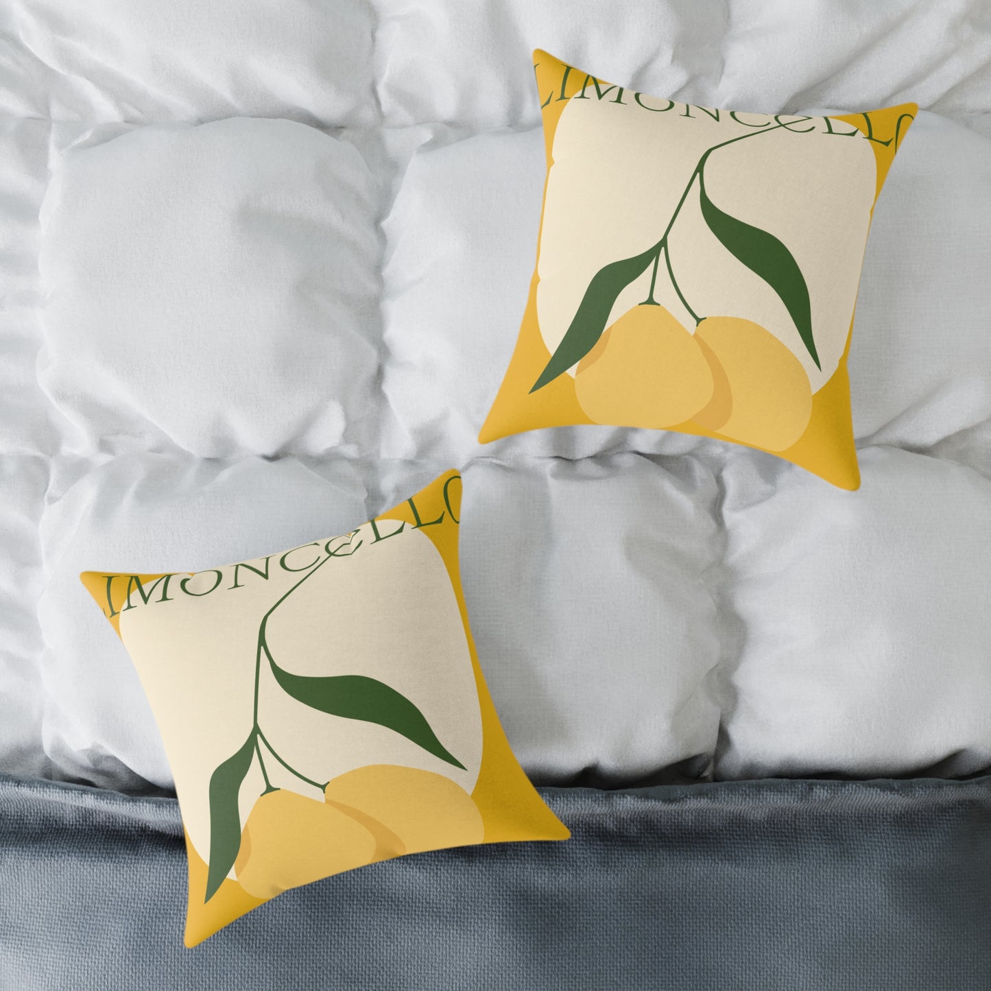 Limoncello Lemon Square Pillow – Brighten Up Your Home Decor