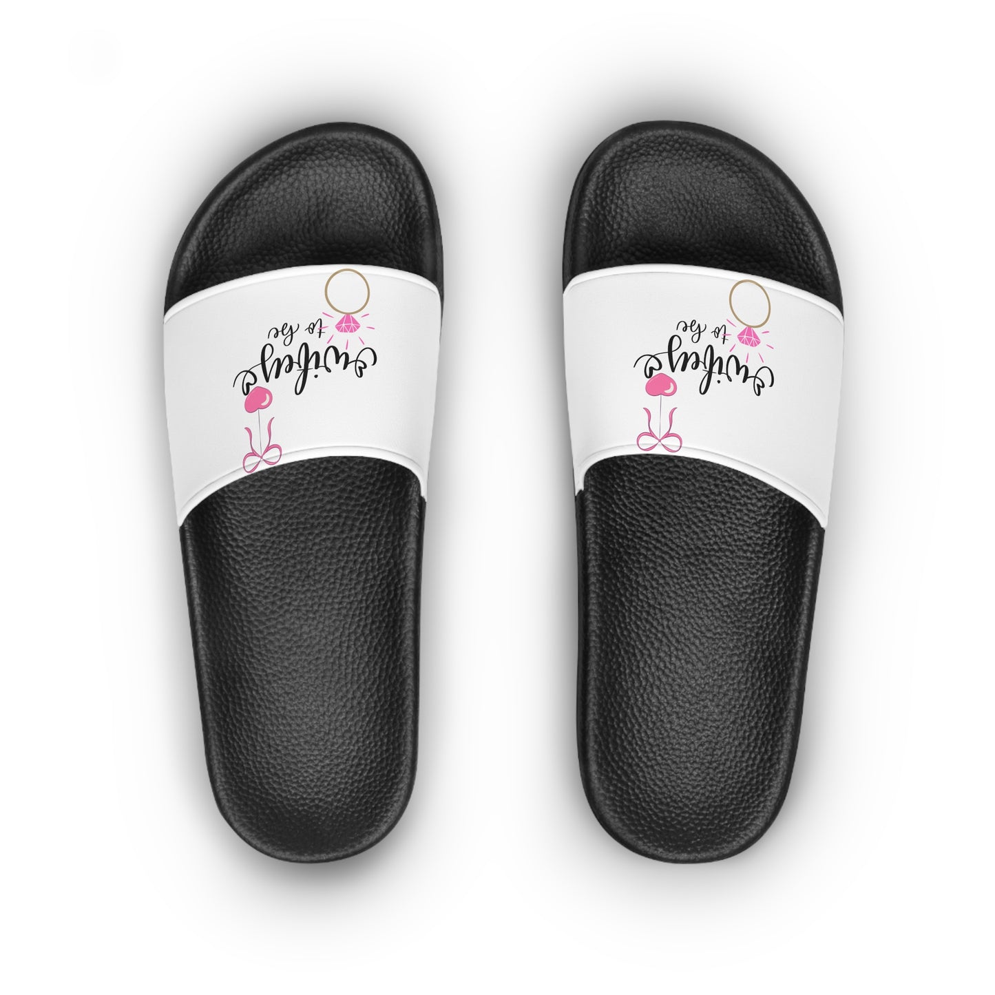 Bridal Slide Sandals, Bridal Shower Gift, Wedding Favors, Comfortable Footwear, Hen Party Accessories, Bride Slippers, Flip Flops