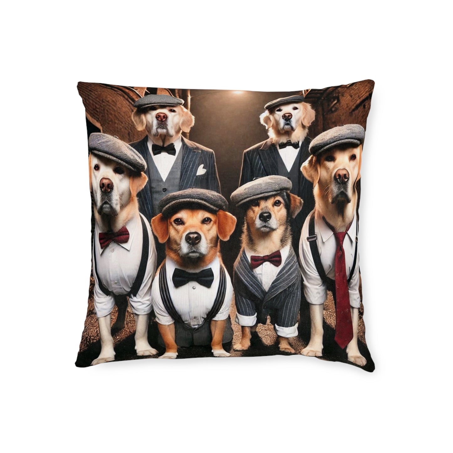 Elegant Dog Themed Square Pillow - Perfect for Pet Lovers & Home Decor