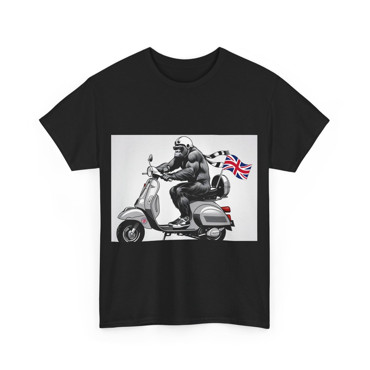 Cool Gorilla Scooter Tee, Unisex Graphic Tee, Fun Animal T-Shirt, Unique Gift for Him, Casual Summer Shirt, Motorcycle Enthusiast Apparel