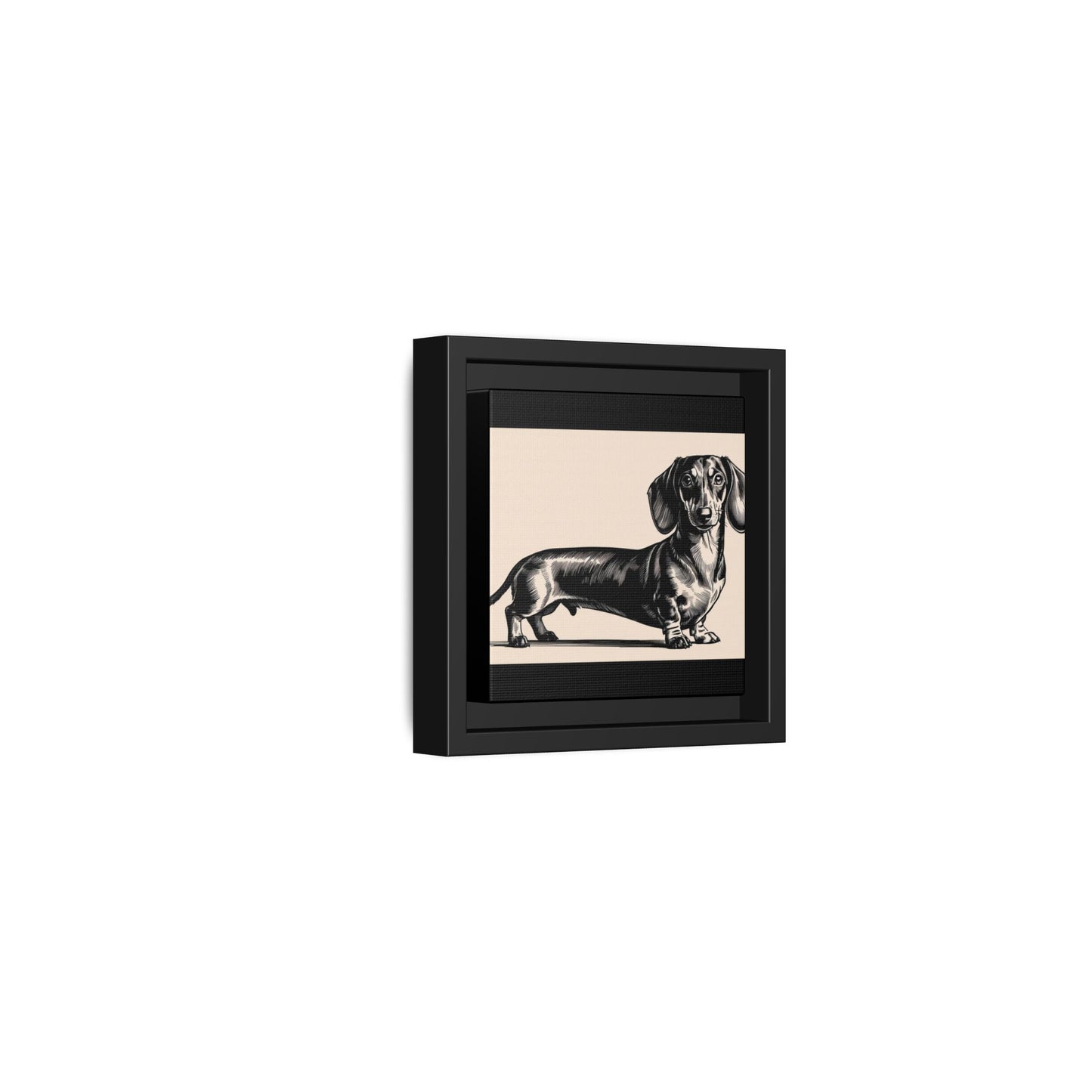 Dachshund Art Print - Charming Framed Canvas Decor for Dog Lovers