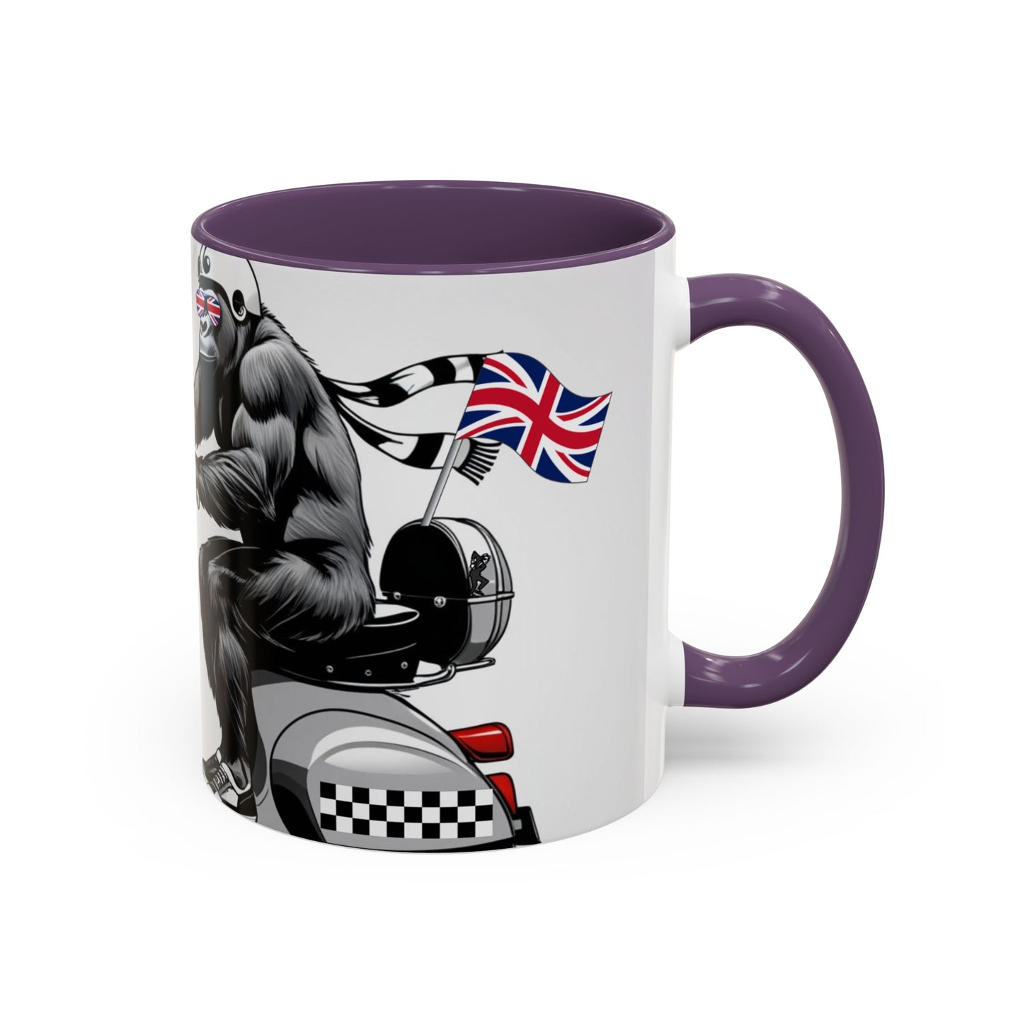 Cool Gorilla Scooter Mug - Fun Coffee Cup for Animal Lovers, Gift for Birthdays, Cool Caffeine Fix, Unique Decor