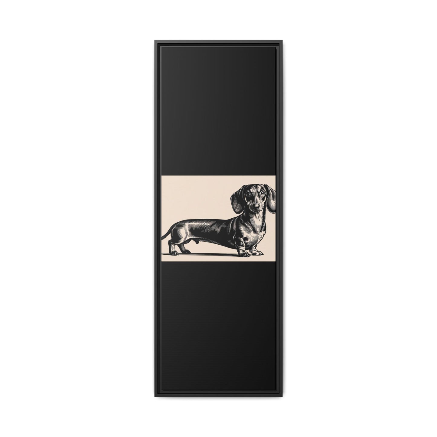 Dachshund Art Print - Charming Framed Canvas Decor for Dog Lovers