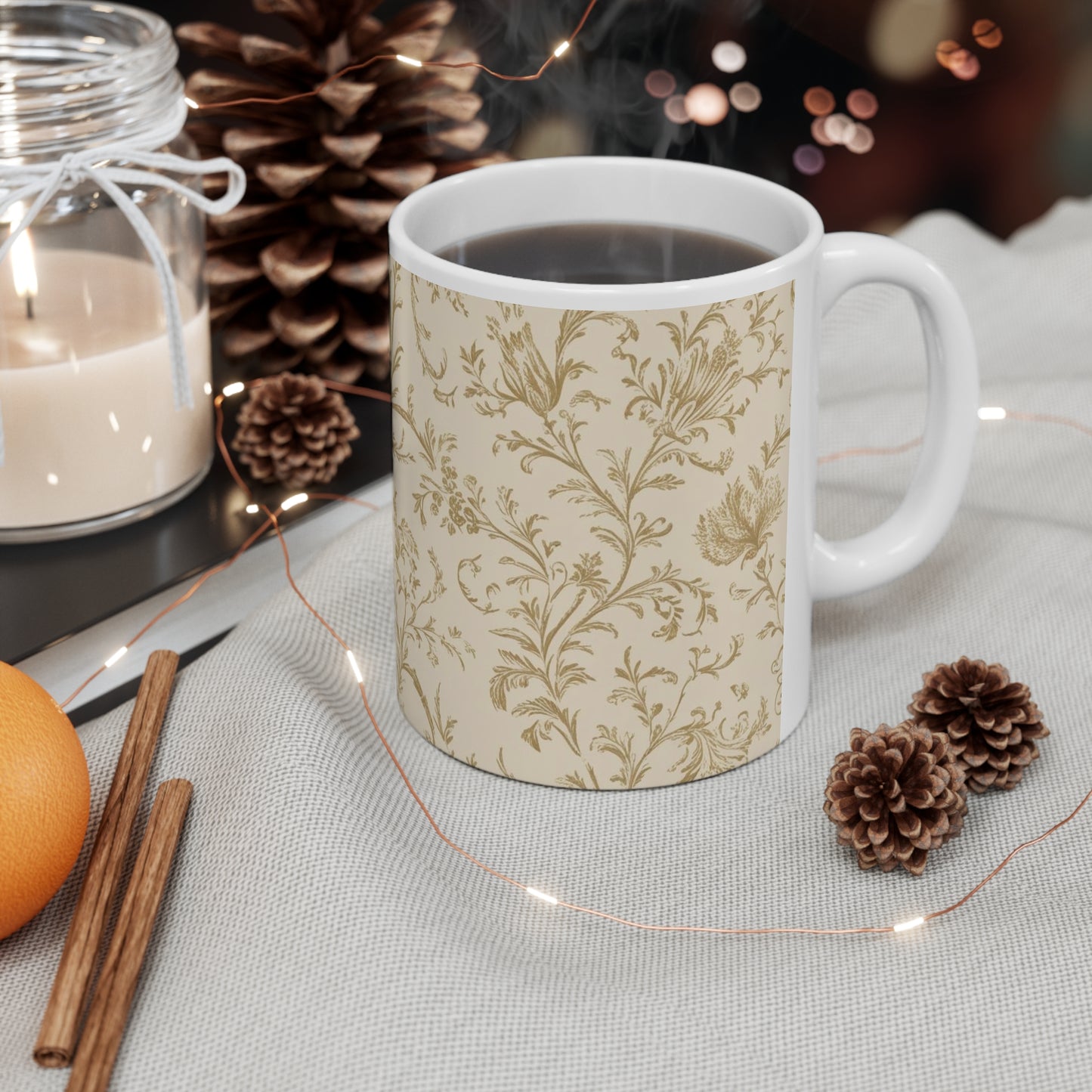 White Ceramic Mug, 11oz