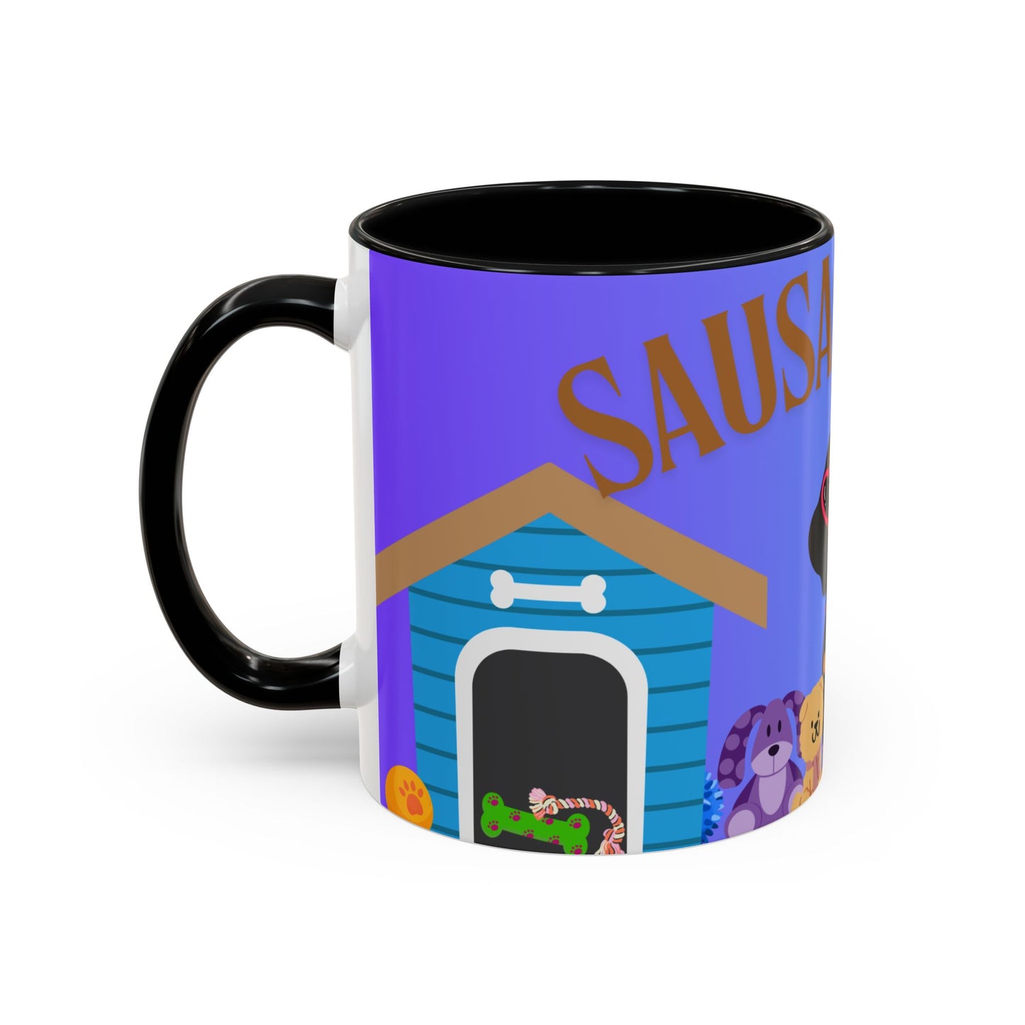 Whimsical Dog-Themed Coffee Mug, Cute Dog Mug, Gifts for Dog Lovers, Pet Owner Mug, Fun Canine Mug, Sausage Dog Coffee Cup