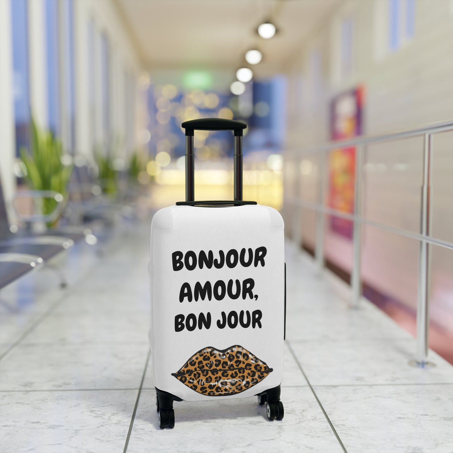 Bonjour Amour Luggage Cover - Trendy Travel Accessory, Stylish Baggage Protector, Perfect for Fashion Lovers, Unique Gift Idea, Cute [...]