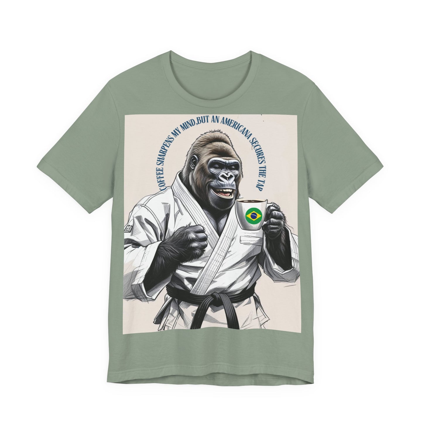Gorilla Karate Tee, Fun Unisex Short Sleeve Shirt, Jiu-Jitsu Gift, Animal Lover Apparel, Martial Arts Fan Tee