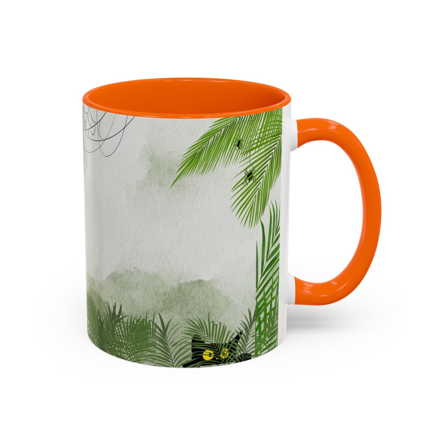 Spider Web Accent Coffee Mug | Halloween Decor, Gift for Creepy Coffee Lovers, Unique Kitchenware, Spooky Mug for Fall