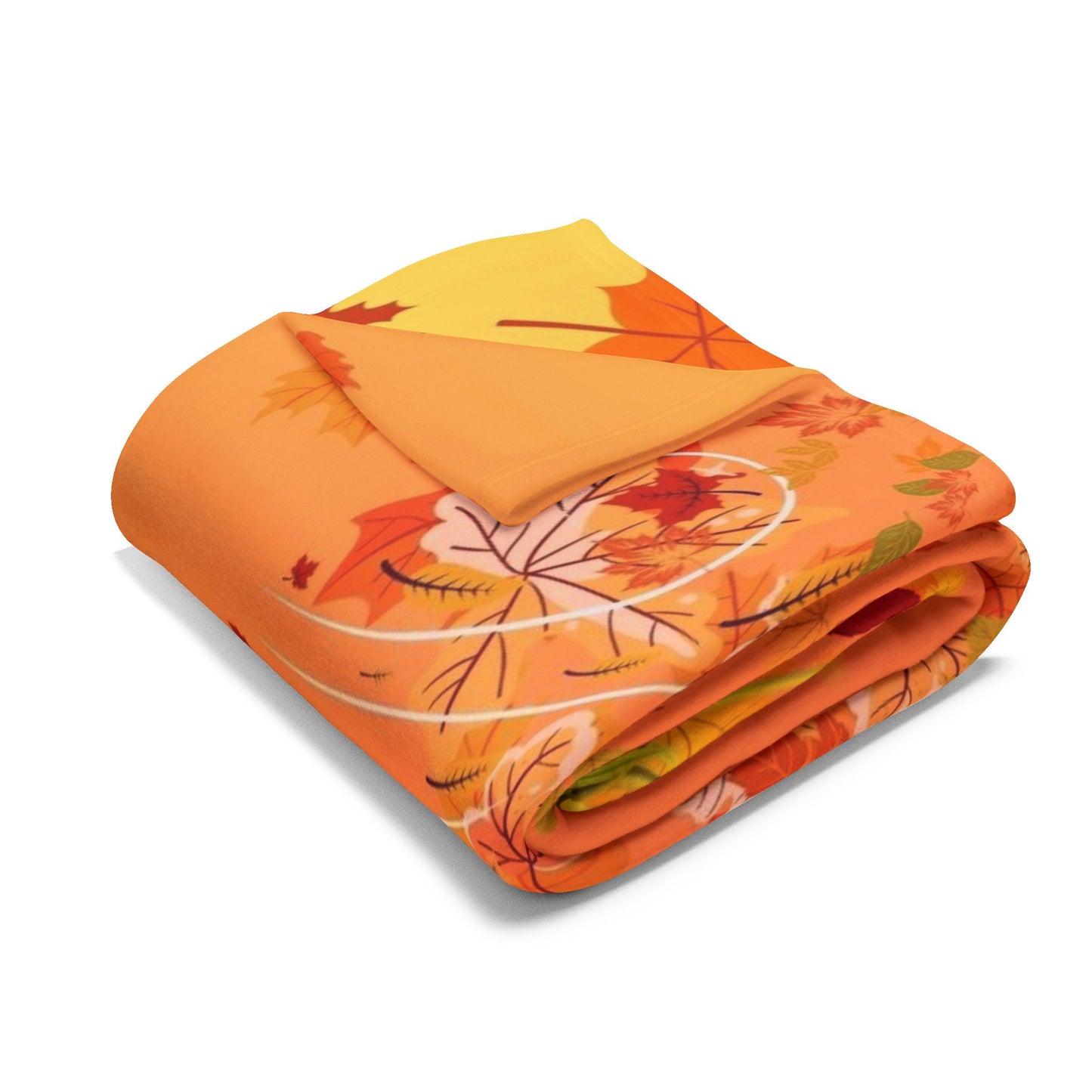Cozy Autumn Fleece Blanket, Fall Decor, Thanksgiving Gift, Warm Throw Blanket, Seasonal Home Accessories