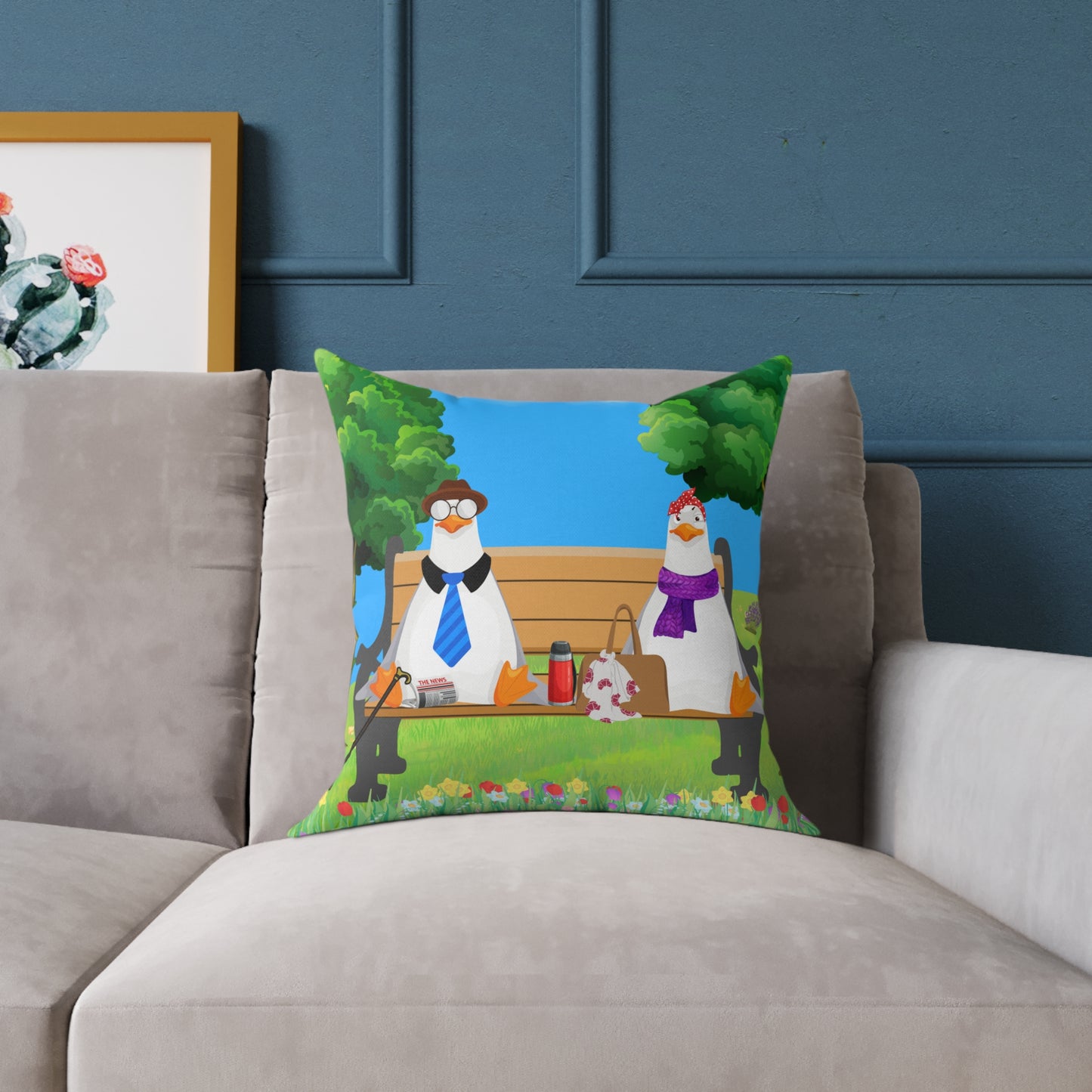 Charming Farm Animal Pillow, Decorative Cushion for Home Decor, Gift for Farm Lovers, Cute Animal Artwork, Cozy Living Room Accent
