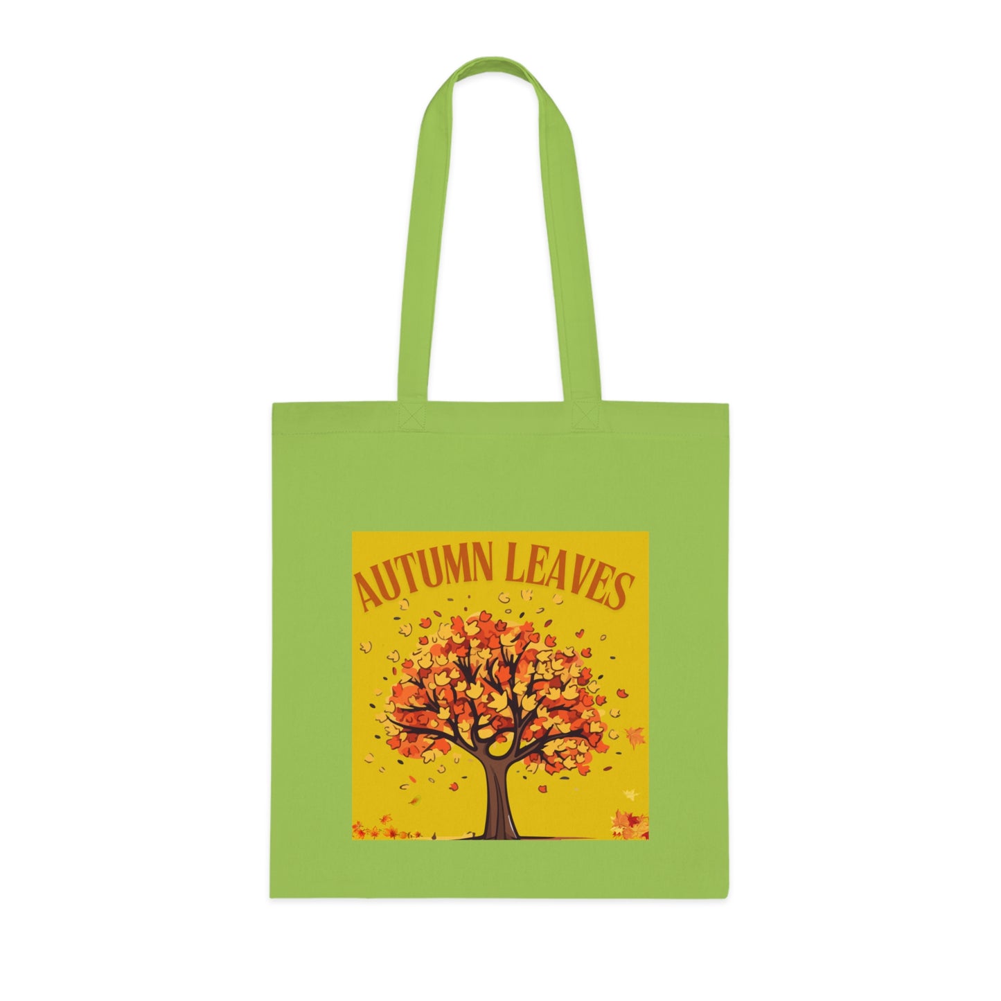 Autumn Leaves Cotton Tote Bag | Fall Shopping Bag, Eco-Friendly Canvas Tote, Thanksgiving Gift, Seasonal Style, Tree Design