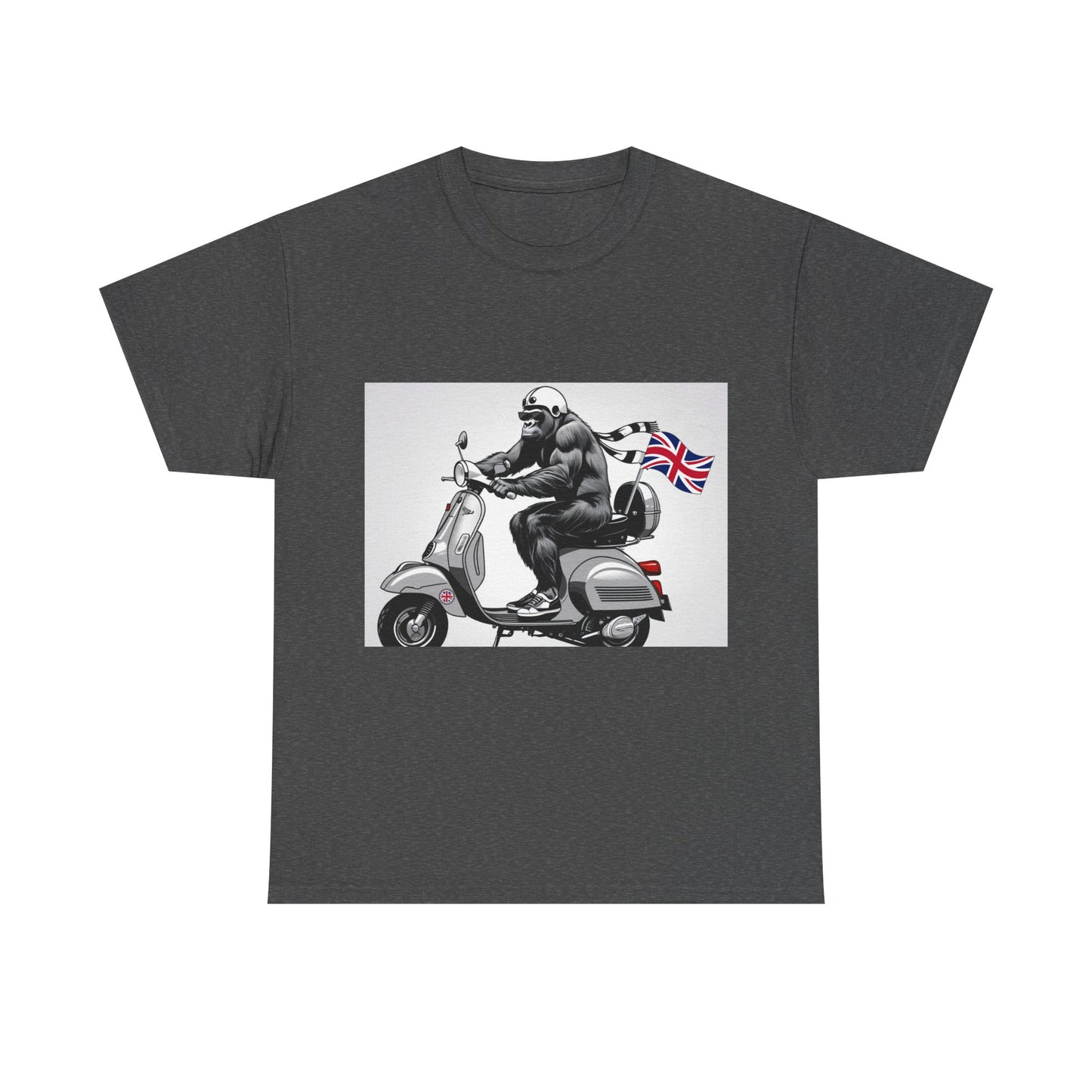 Cool Gorilla Scooter Tee, Unisex Graphic Tee, Fun Animal T-Shirt, Unique Gift for Him, Casual Summer Shirt, Motorcycle Enthusiast Apparel