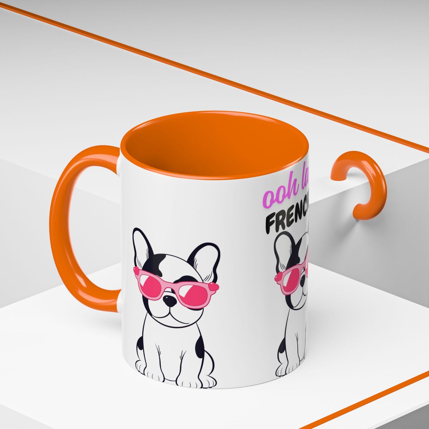 Cute French Bulldog Coffee Mug | Ooh La La Frenchie Cup, Pet Lover Gift, Dog Mom Mug, Animal Lover Present, Funny Coffee Cup