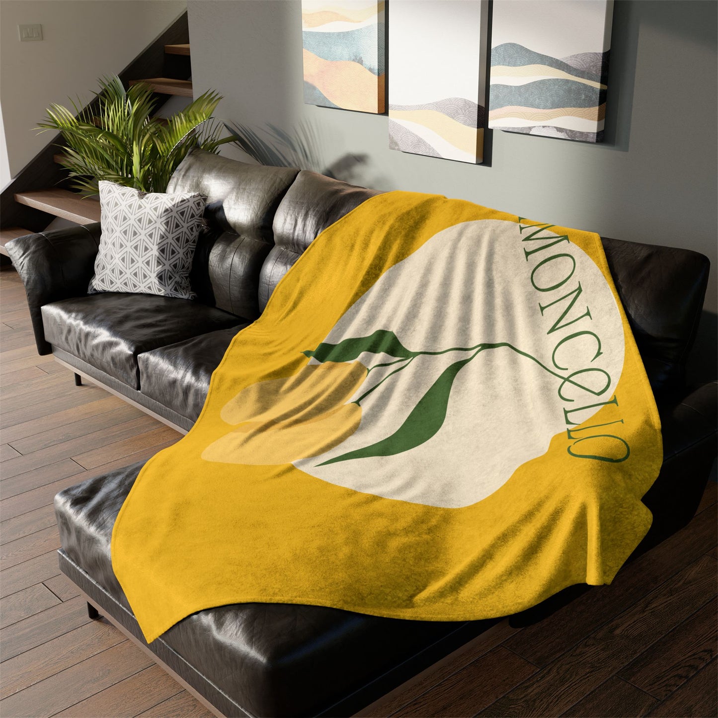 Limoncello Soft Polyester Blanket – Cozy Lemon-Themed Decor for Home and Gifts