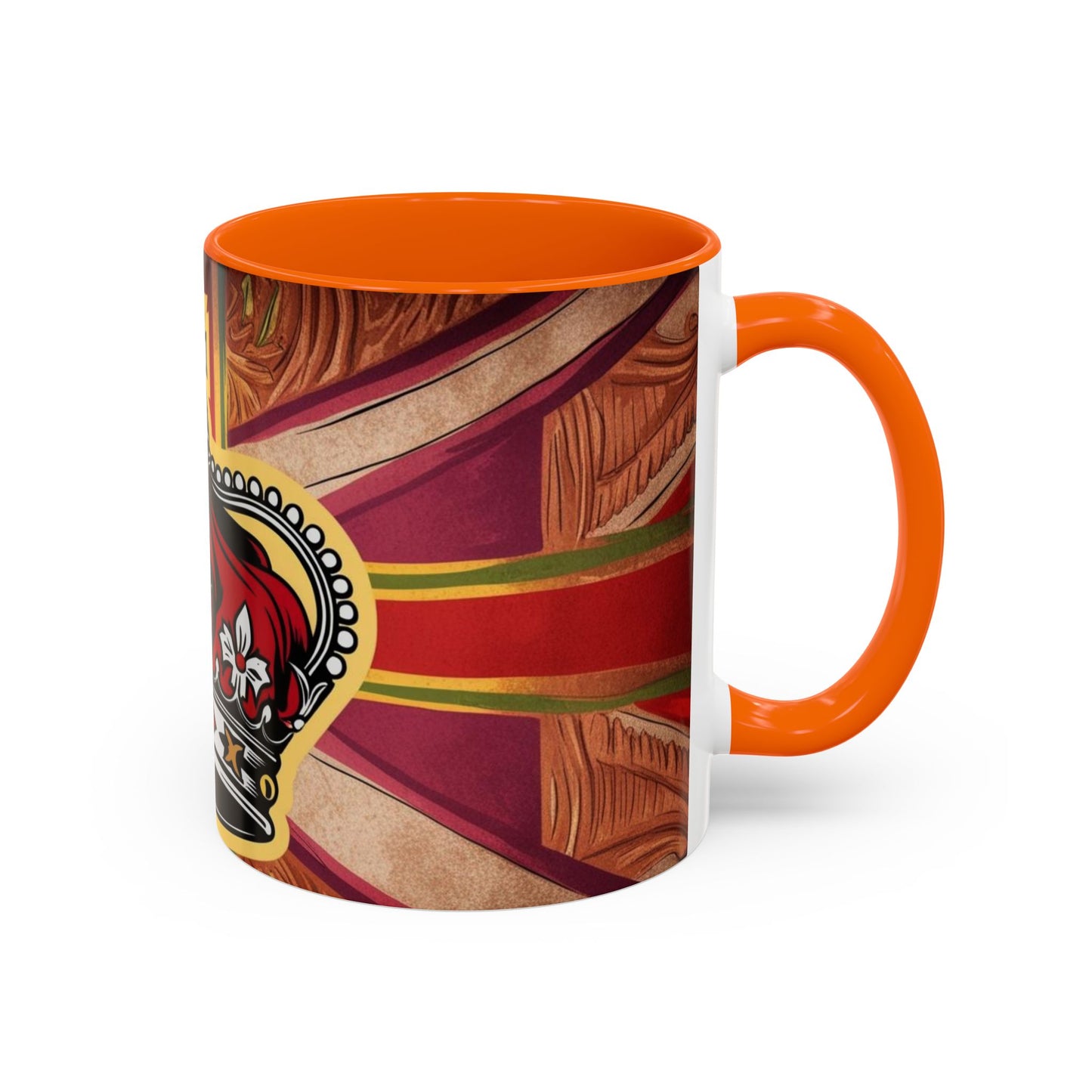 Crown Accent Coffee Mug: Royal Decor, Gift for Coffee Lovers, Unique Mug for Home, Office, Birthdays, Special Occasions, Artful Design