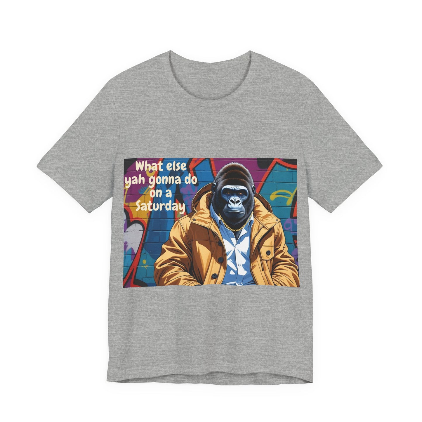 Urban Gorilla Tee - Weekend Vibes, Funny Graphic Shirt, Casual Style, Gift for Him/Her, Skate and Streetwear Fashion