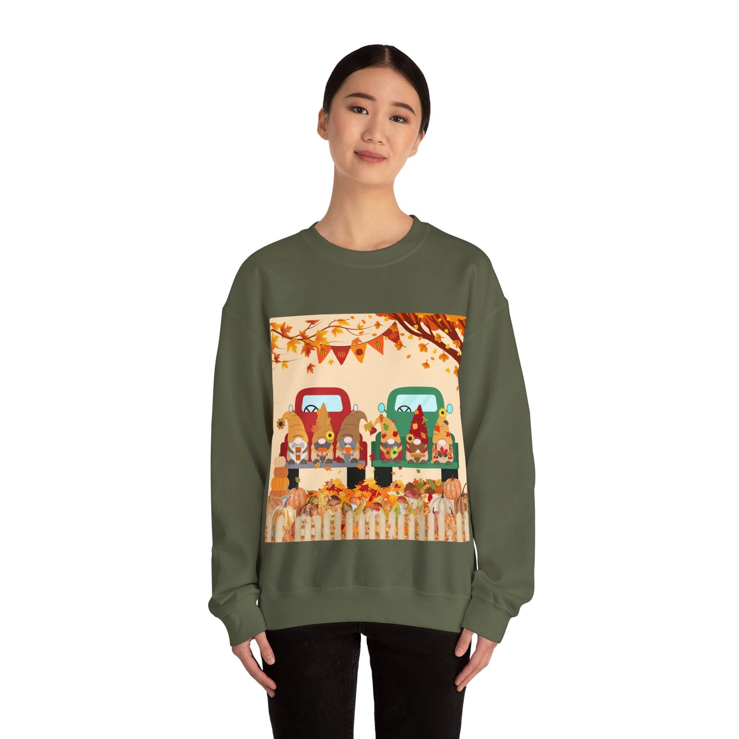 Fall-Themed Sweatshirt, Cozy Unisex Crewneck, Autumn Vibes, Perfect for Thanksgiving, Gifts for Her, Seasonal Fashion