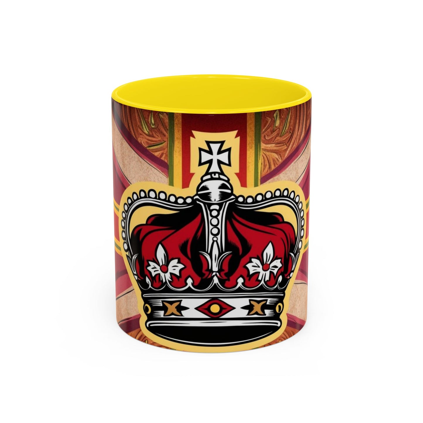 Crown Accent Coffee Mug: Royal Decor, Gift for Coffee Lovers, Unique Mug for Home, Office, Birthdays, Special Occasions, Artful Design