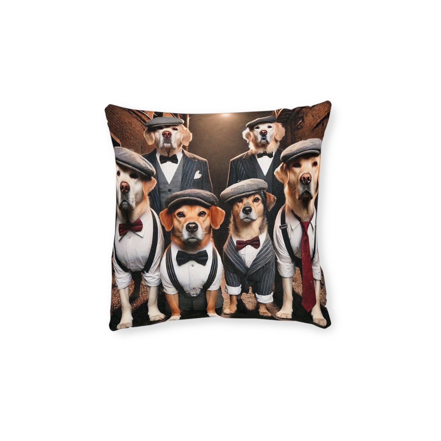 Elegant Dog Themed Square Pillow - Perfect for Pet Lovers & Home Decor
