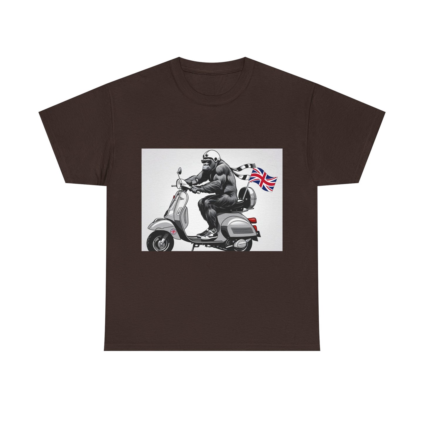 Cool Gorilla Scooter Tee, Unisex Graphic Tee, Fun Animal T-Shirt, Unique Gift for Him, Casual Summer Shirt, Motorcycle Enthusiast Apparel
