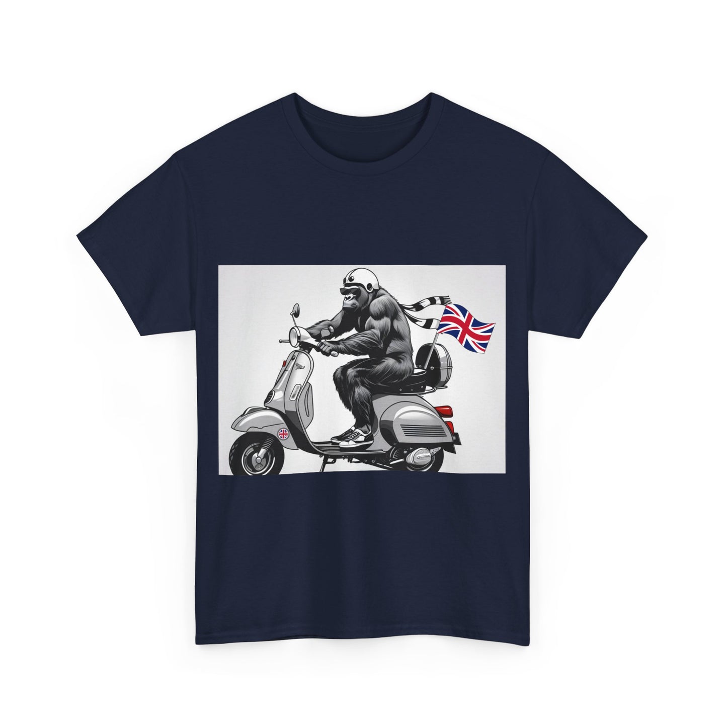 Cool Gorilla Scooter Tee, Unisex Graphic Tee, Fun Animal T-Shirt, Unique Gift for Him, Casual Summer Shirt, Motorcycle Enthusiast Apparel