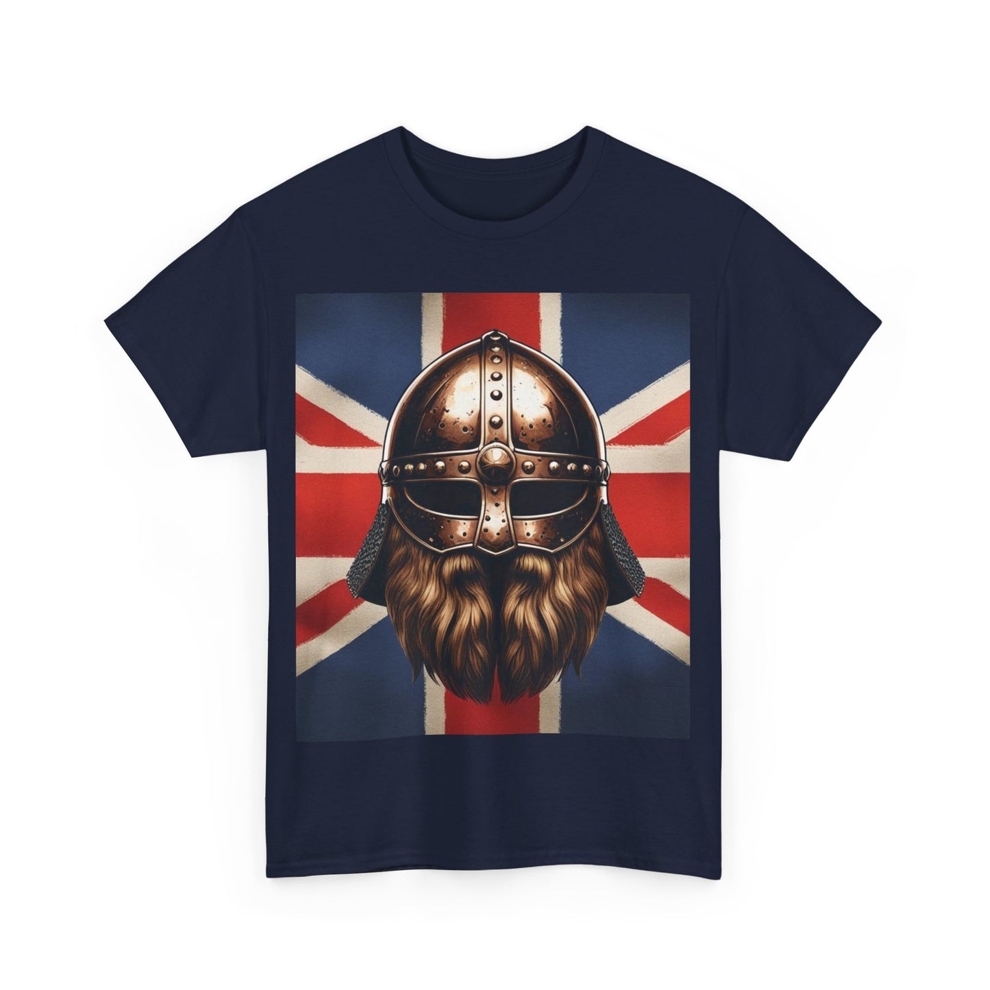 Viking Warrior Cotton Tee, Unisex Graphic T-Shirt, Norse Mythology Shirt, Unique Gift for Dad, Casual Outfit for Men and Women