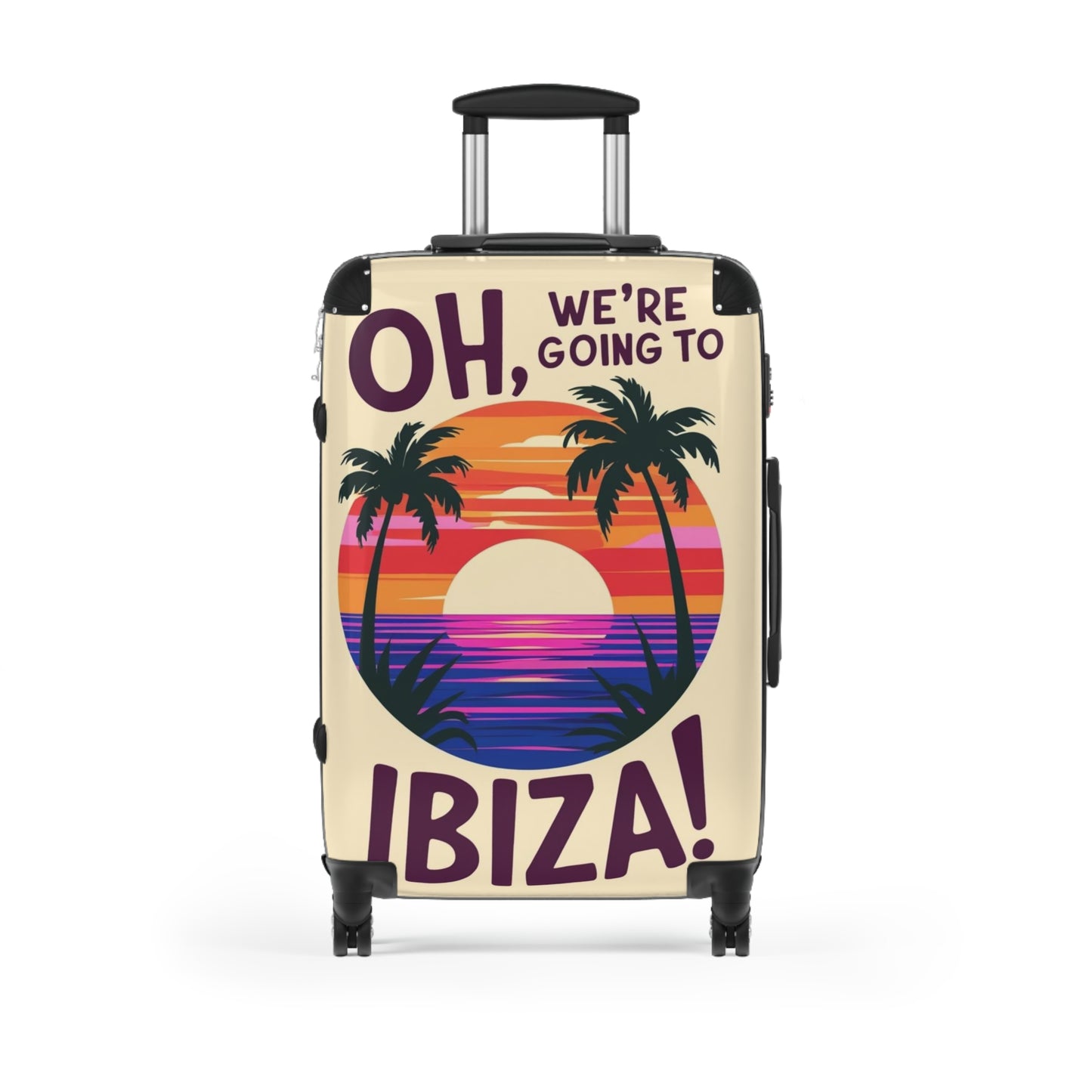 Colorful Ibiza Travel Suitcase - Perfect for Vacation and Adventure